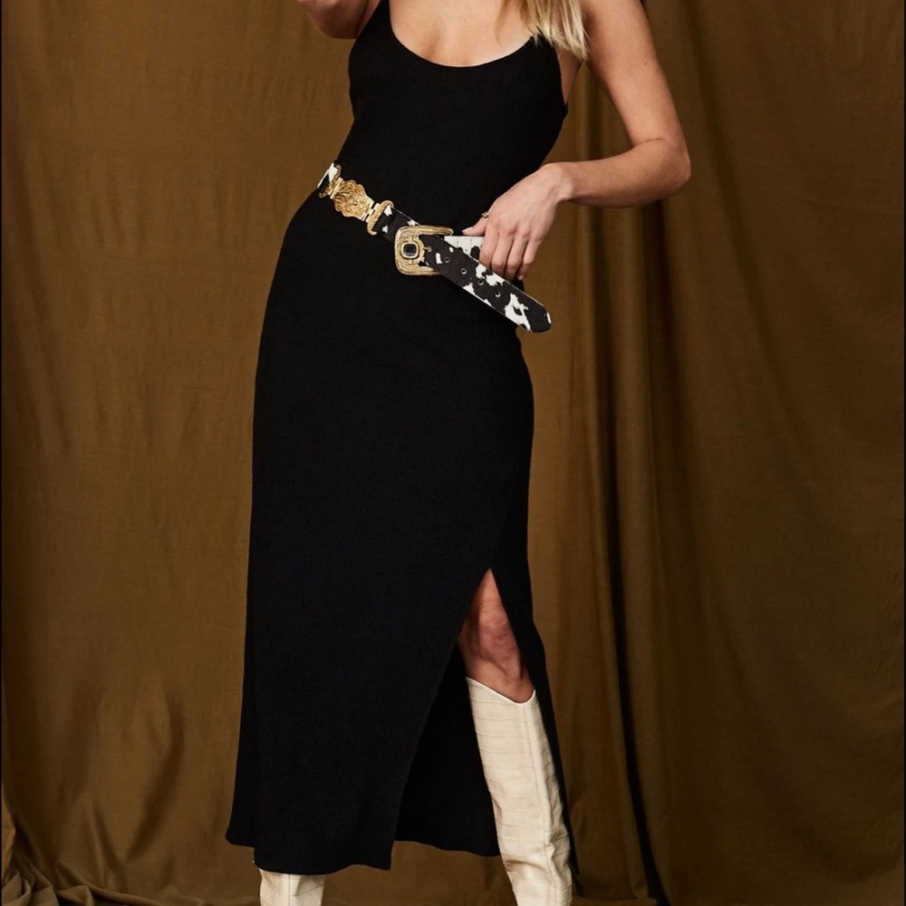 12th Tribe Gemma Black Midi, tag still on / size small